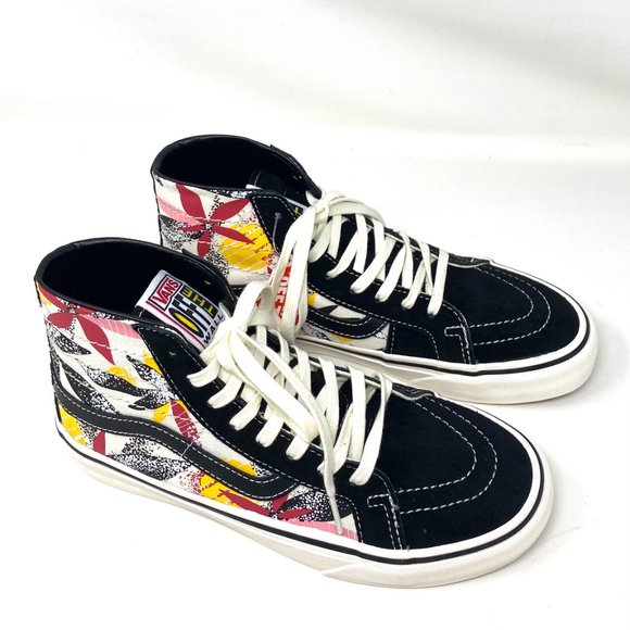 VANS Sk8-Hi 38 Decon S Tropic Palm Black Canvas Women's Size 8 VN0A4UWN2UD - Picture 2 of 8